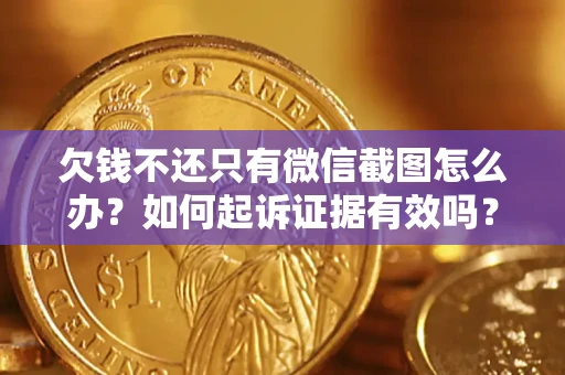 济南欠钱不还只有微信截图怎么办？如何起诉证据有效吗？