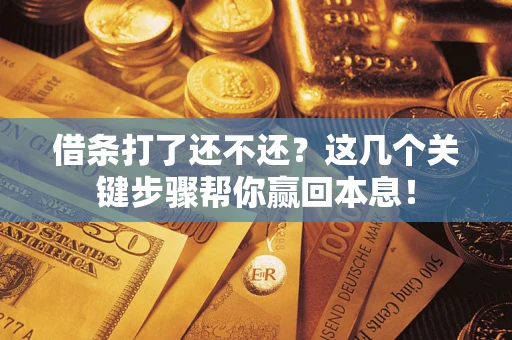 济南借条打了还不还？这几个关键步骤帮你赢回本息！
