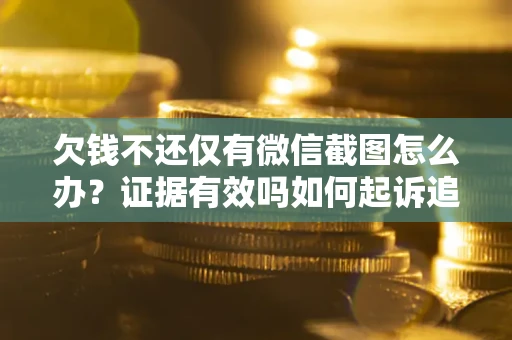济南欠钱不还仅有微信截图怎么办？证据有效吗如何起诉追回欠款？