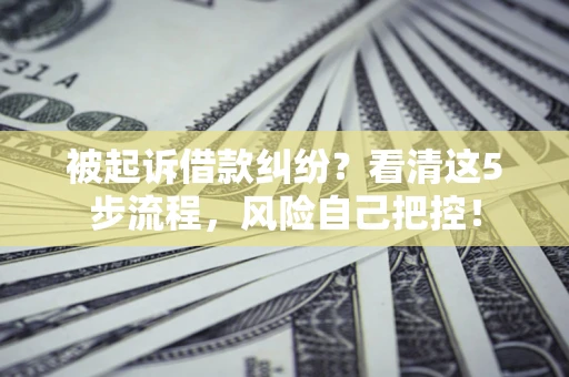 济南被起诉借款纠纷？看清这5步流程，风险自己把控！