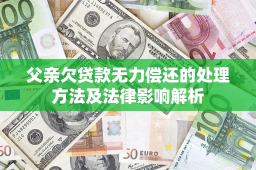 济南父亲欠贷款无力偿还的处理方法及法律影响解析